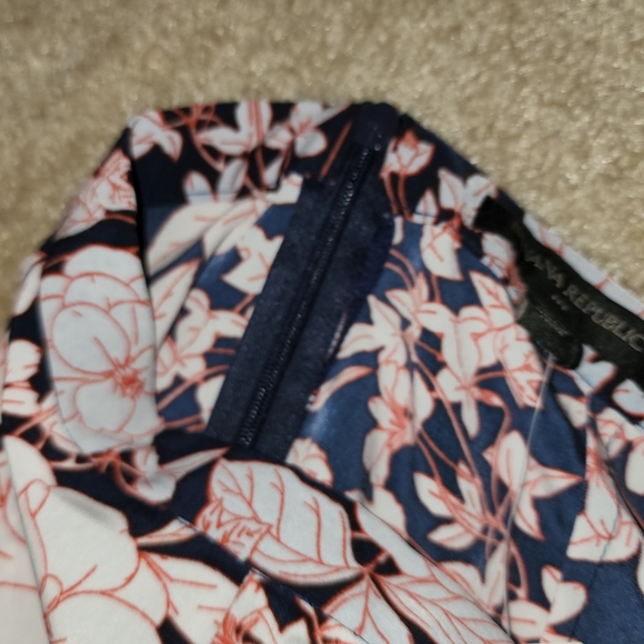 New Banana Republic Factory Floral Skirt Ruffle Accent Size 6 $79 - Picture 6 of 8